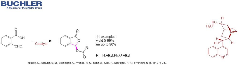 Dynamic kinetic resolution catalyzed by Cinchonine Base - Buchler GmbH
