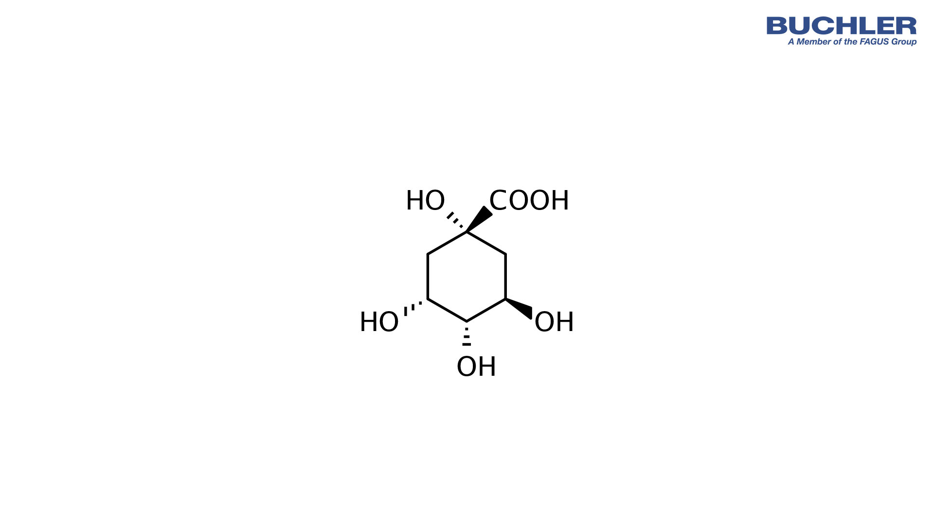 Quinic Acid Chemical Structure